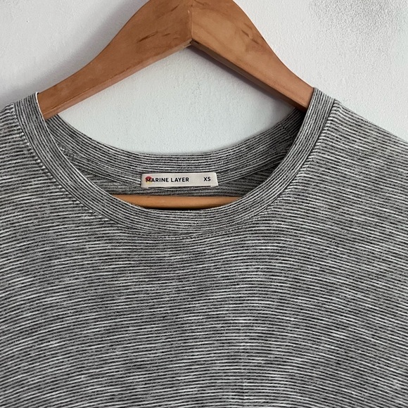 Marine Layer Striped Open Back Long Sleeve Top - Picture 2 of 8